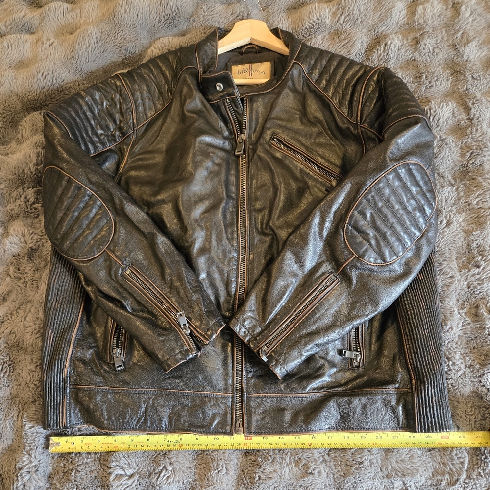 Men's Black Leather Jacket